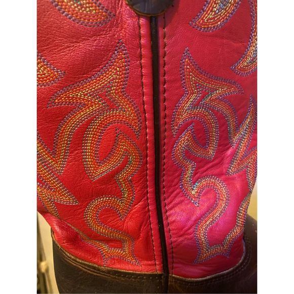 Double-H Roger Square Toe Boot Red sz 9 - Picture 9 of 11